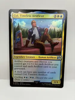 Foil MTG Singles Final Fantasy Magic The Gathering Cid Timeless Artificer U 0412 - Image 1