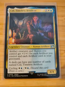 MTG Cid, Timeless Artificer (FF16 version) 0420 Final Fantasy M/NM Free UK P&P - Image 1