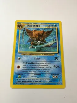 Pokemon TCG Kabutops 25/75 Neo Discovery Regular Rare Unlimited WOTC Vintage NM - Image 1