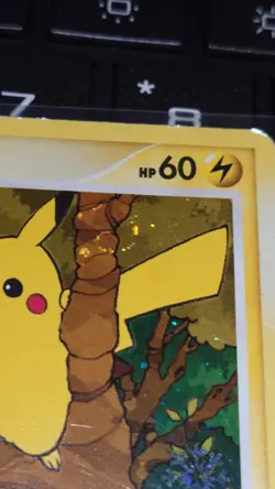 Pikachu Stamped Holo Holiday Advent Calendar Snowflake Pokemon DP16 SWIRL - Image 1