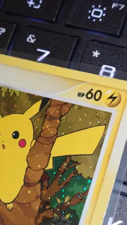 Pikachu Stamped Holo Holiday Advent Calendar Snowflake Pokemon DP16 SWIRL - Image 3