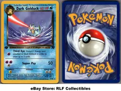 2000 Pokemon, Team Rocket, #38/82 Dark Golduck, 1st Edition, Uncommon - Image 1