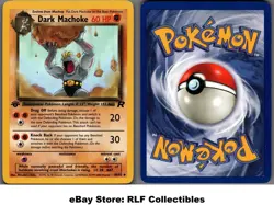 2000 Pokemon, Team Rocket, #40/82 Dark Machoke, 1st Edition, Uncommon - Image 1