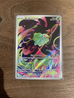 2025 Pokemon EN Bulbasaur Mega Evolution Illustration Rare Holo 133/132 - Image 1