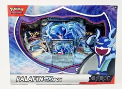 Pokemon TCG Palafin ex Box w 4 Booster Packs + 3 Promos Factory Sealed NEW - Image 1
