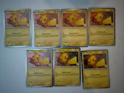 7x Pikachu 051 /162 Stamped 2026 Pokemon Day 30 Promo NEAR MINT CONDITIONS - Image 1