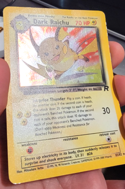 2000 Pokemon Team Rocket Dark Raichu 83/82 - Holo Secret Rare - Vintage HP - Image 2