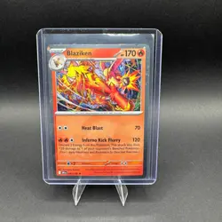 Blaziken Pokemon Scarlet Violet Destined Rivals 042/182 Cosmos Holo SV LP - Image 1