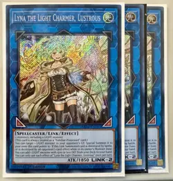 3x Lyna the Light Charmer, Lustrous 1st Edition Secret Rare RA04-EN081 Yu-Gi-Oh! - Image 1