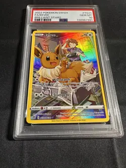 Eevee #TG11/TG30 - 2022 Pokemon SWSH Brilliant Stars - GEM Mint PSA 10 - Image 2