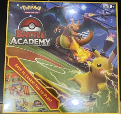 Pokemon TCG: BATTLE ACADEMY BOX | PIKACHU MEWTWO CHARIZARD CARDS FACTORY SEALED 820650807893 - Image 1