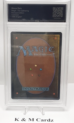 MTG - Revised - Stone Rain - Graded - PCG 9.0 - Vintage - Image 4