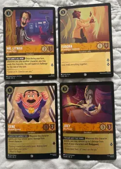 DISNEY LORCANA LOT 223 cards total - 49 FOIL cards, 2 LEGENDARY cards - Image 2