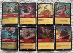 DISNEY LORCANA LOT 223 cards total - 49 FOIL cards, 2 LEGENDARY cards - Image 5