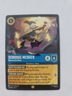 Disney Lorcana Scrooge McDuck Resourceful Miser DuckTales Character 154/204 - Image 1