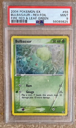 2004 Pokemon PSA 9 Reverse Foil Bulbasaur - 55/112 Ex Fire Red & Leaf Green MINT - Image 1