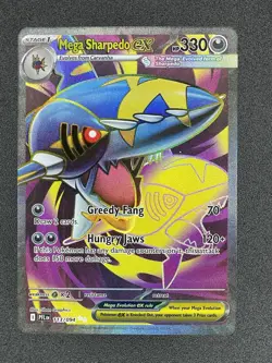 Pokemon TCG Mega Sharpedo ex 113/094 Me02: Phantasmal Flames Holo - Image 1