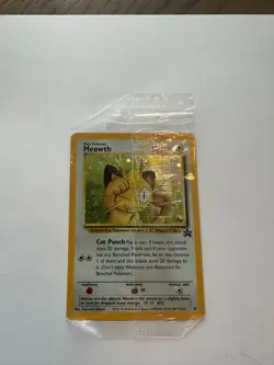 Meowth Holo Pokemon Black Star Promo #10 WOTC 1999-2000 SEALED - Image 1