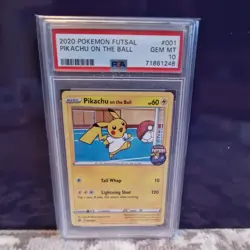 PSA 10 Pikachu On The Ball 001/005 Futsal Promo GEM MINT Pokemon Card - Image 1