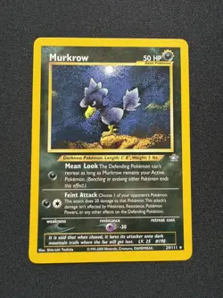 Murkrow 24/111 Neo Genesis - Rare Pokemon Card - LP - Image 1
