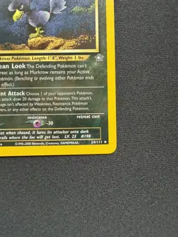 Murkrow 24/111 Neo Genesis - Rare Pokemon Card - LP - Image 3