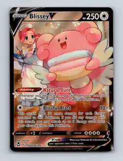 Blissey V TG22 2022 Pokemon Silver Tempest Trainer Gallery Ultra Rare Card NM+ - Image 1