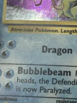 Pokemon Gyarados TCG Base Set Holo Card 6/102 Unlimited Rare, LP-/MP Condition - Image 3