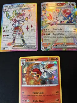 Pokemon TCG: SV/SWSH 3 Card Cinderace Lot - Image 1