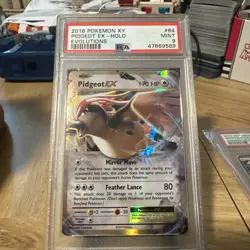 Pidgeot EX 64/108 XY Evolutions Pokemon Card Nintendo 2016 Graded PSA 9 MINT - Image 1