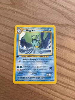 Kingdra 1st Edition 19/64 Neo Revelation Non-Holo Rare Pokemon Card TCG - Mint - Image 1