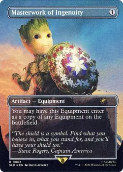MTG Marvel Secret Lair Captain America Foil Edition + Groot - Image 2