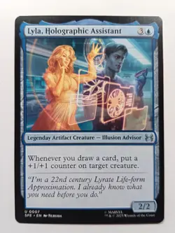 Magic the Gathering TCG Lyla Holographic Assistant U 0007 Marvels Spider-Man SPE - Image 2