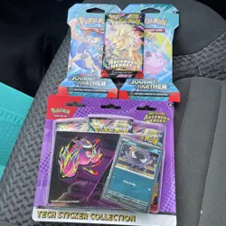 POKEMON SEALED PACKS 2 HANGERS, 1 ASENDED HEROS!! 1 TECH STICKER COLLECTION🔥 - Image 1