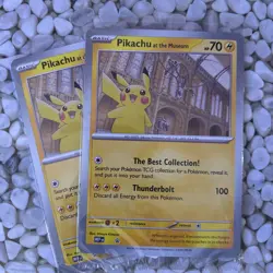 Pikachu At The Museum, Pokemon X Natural History Museum Jumbo Promo - SEALED - Image 1