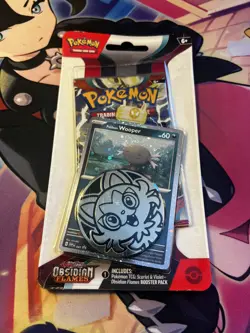 Pokemon OBSIDIAN FLAMES Checklane Blister (Wooper) RARE Pixel Cosmos SEALED - Image 1