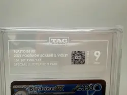 2023 Pokemon Blastoise Ex # 200/165 Holo SIR Full Art Scarlet & Violet 151 TAG 9 - Image 3