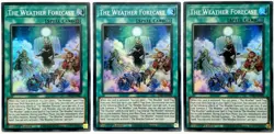 3 x DIFO-EN063 The Weather Forecast - Super Rare 1st Edition Near Mint YuGiOh - Image 1