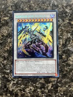 Yu-Gi-Oh! TCG Centur-Ion Auxila Prismatic Secret Rare Card MP25-EN068 - Image 1