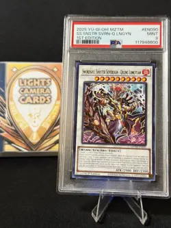 2025 YU-GI-OH! MZTM #EN090 SS SNSTR SVRN-Q LNGYN 1st EDITION PSA 9 MINT - Image 1