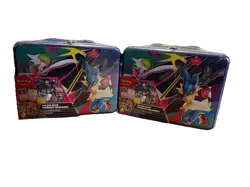 2025 POKEMON TCG COLLECTOR TREASURE CHEST LUNCH BOX TIN NEW/SEALED x2 - Image 1