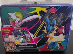 2025 POKEMON TCG COLLECTOR TREASURE CHEST LUNCH BOX TIN NEW/SEALED - Image 2