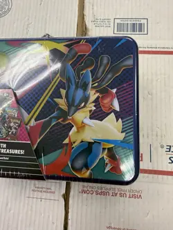 2025 POKEMON TCG COLLECTOR TREASURE CHEST LUNCH BOX TIN NEW/SEALED - Image 4