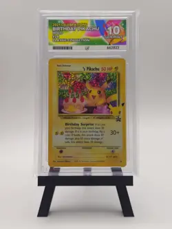 Birthday Pikachu #24 Pokemon Celebrations English Ace 10 *PERFECT SUBGRADES* - Image 1