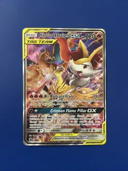 Charizard & Braixen GX SM230 TAG TEAM Black Star Sun & Moon Promo Pokemon TCG LP - Image 1