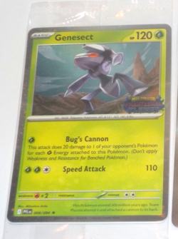 2025 Pokemon Phantasmal Flames, Genesect Stamped cosmos Promo Card #008 {sealed} - Image 1