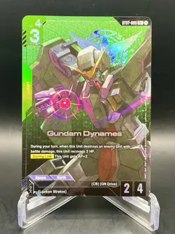 Gundam Dynames ST07-005 LR+ Celestial Drive Textured Foil Gundam Card Game NM/M - Image 1