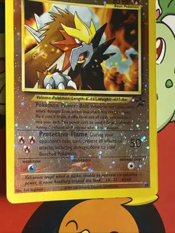 Pokemon TCG WOTC Entei 34 Movie Black Star Promo Reverse Holo LP+ - Image 5