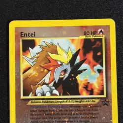 Entei 34 Pokemon TCG Black Star Promo Reverse Holo Movie Promo English WOTC 2001 - Image 3