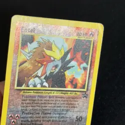 Entei 34 Pokemon TCG Black Star Promo Reverse Holo Movie Promo English WOTC 2001 - Image 5