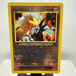 Pokemon TCG WOTC Entei 34 Movie Black Star Promo Reverse Holo 1995-2001 - Image 1